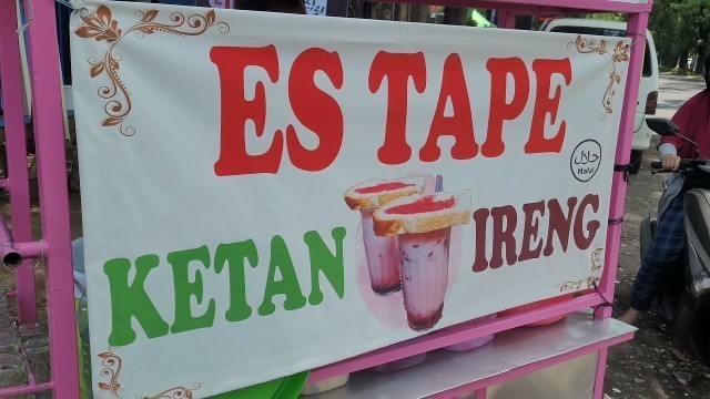 'STREET FOOD INDONESIA || ES TAPE KETAN HITAM , ES TAPE KETAN HITAM MALANG , ES TAPE KETAN HITAM SUSU'