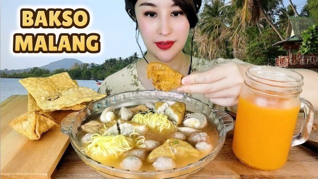 '#Request ASMR BAKSO MALANG SPESIAL | MEATBALL | INDONESIAN STREET FOOD | EATING SOUND'