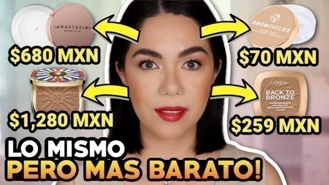 'VERSIONES ECONÓMICAS DE PRODUCTOS CAROS - DUPES LOW-COST!! | MARIEBELLE COSMETICS'