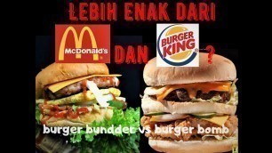 'BURGER STREET FOOD DI MALANG YANG WAJIB COBA. Burger bomb versus Burger Bundder #comparefood'