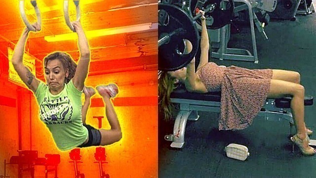 'FUNNY GIRL WORKOUT FAILS AT GYM  FUNNY GYM FAILS PLANET FITNESS  FUNNY VIDEO MOMENT 2021'