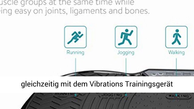 'Navaris Vibrationsplatte Ganzkörper Sportgerät - Shaper Platte Fitness Training Bauch Beine Po'