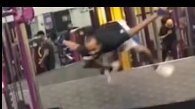 'GYM FAIL AT Planet FITNESS (GUY HURTS HIM SELF 