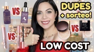 'DUPES ECONÓMICOS DE PRODUCTOS CAROS Y FAMOSOS + SORTEO!! | MARIEBELLE COSMETICS'