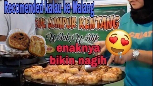 'Kue Lumpur Kentang Wolak Walik Khas Malang I Indonesian Street Food'