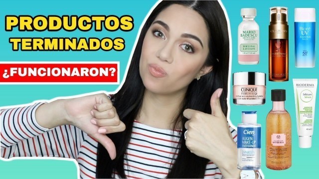 'PRODUCTOS TERMINADOS SKINCARE ¿ME FUNCIONARON? | MARIEBELLE COSMETICS'