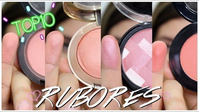 'TOP10 Rubores FAVORITOS ft. Mariebelle Cosmetics! | MaKillArte'