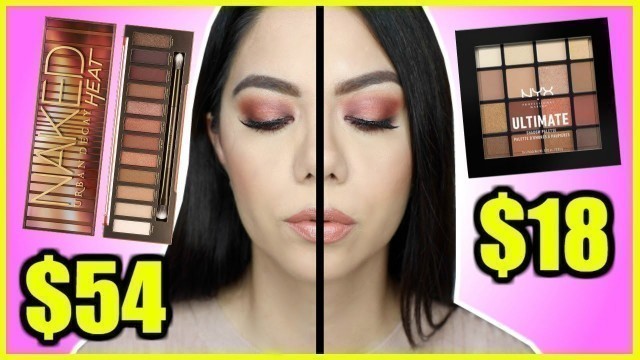 'NAKED HEAT VS. NYX ULTIMATE WARM NEUTRALS ¿ES UN DUPE? | MARIEBELLE COSMETICS'