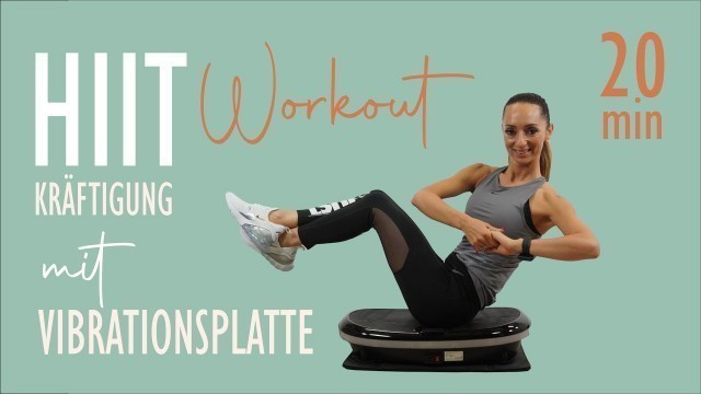 'HIIT WORKOUT mit Vibrationsplatte / steigere die Intensität für dein Training'