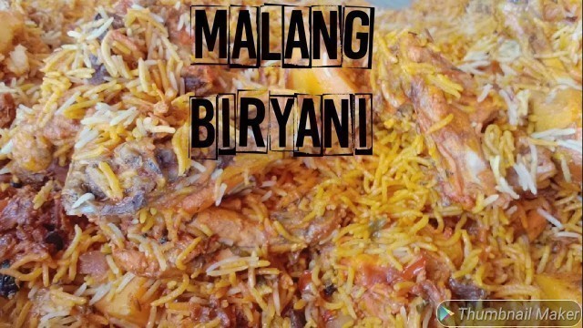 'Malang Chicken  Biryani In Karachi Street Food'