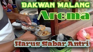 'Makan Bakso Bakwan Malang Gerobak Di Trotoar Jalan Tanah Abang Indonesia street food part.19'