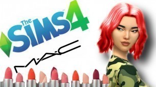 'Colaboración con MAC *SIMS 4*  || Solo_Yess!'