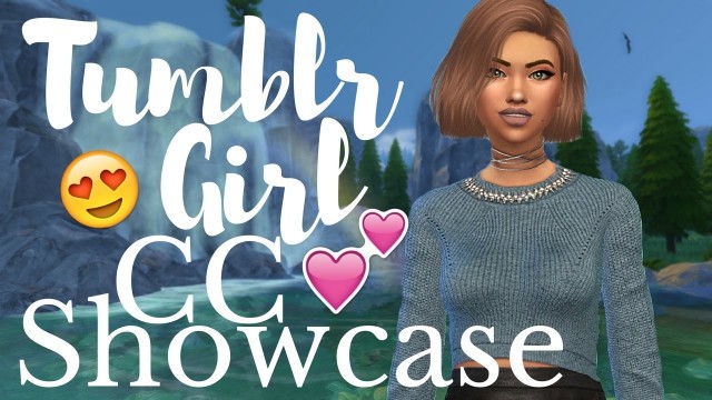 'The Sims 4: Tumblr Girl CAS - CC Showcase + FULL CAS List'