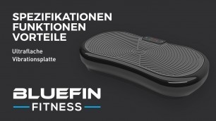 'Bluefin Fitness Ultraflache Vibrationsplatte mit Leisem 1000-Watt Motor'