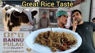 'Cheapest Roadside Unlimited Meals | Original Malang Jan Beef Bannu Pulao | Bannu Pulao #StreetFood'