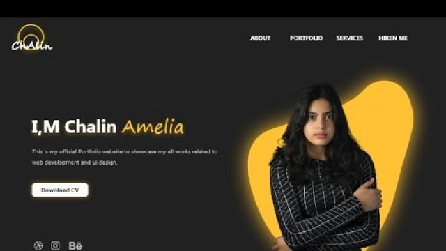 'Personal Portfolio Website Using html and css only | How to create Personal Website #newtoyou'