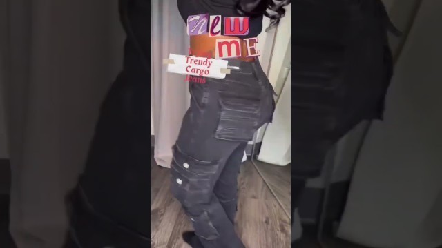 'Fashion Nova Try On New Cargo Jeans sneak peek'