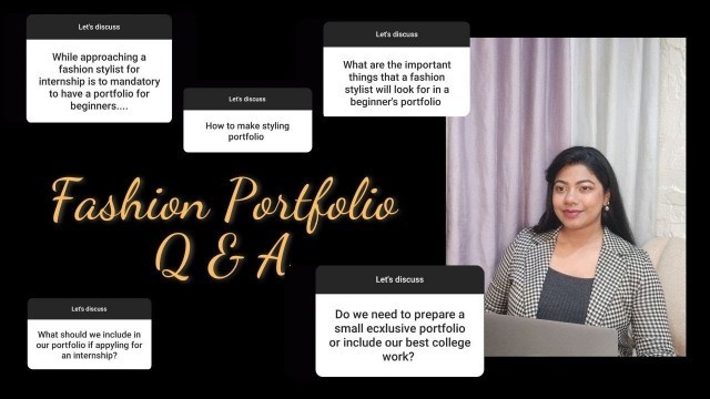 'How to create a Fashion Portfolio || Q & A || Basics of fashion portfolio || Importance of portfolio'