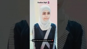 'Simple Arabian Style Hijab Tutorial 