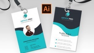 'ID Card Design in Adobe Illustrator'