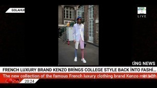 'French luxury brand Kenzo brings college style back into fashion'