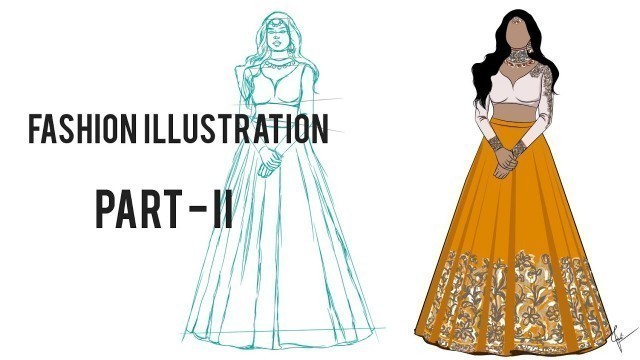 'Fashion Illustration for beginners - Part 2 || Surface ornamentation || Adobe illustrator'