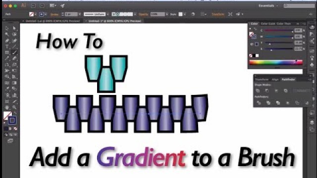 'lllustrator for Fashion Design | How to Add a Gradient in to Brushes'