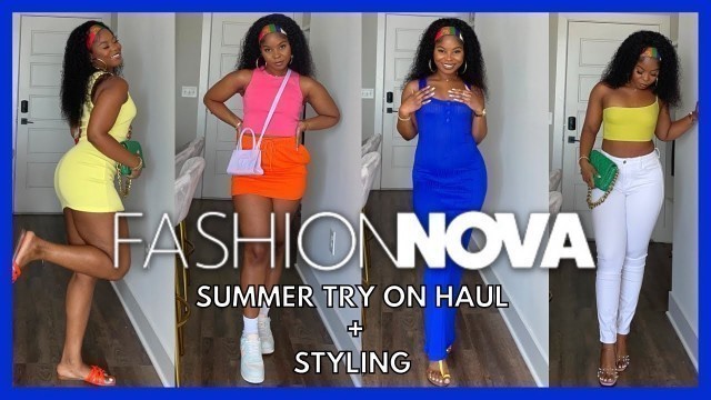 'FASHION NOVA SUMMER TRY ON HAUL 2022| STYLING SUMMER OUTFITS| BRI MITCH'