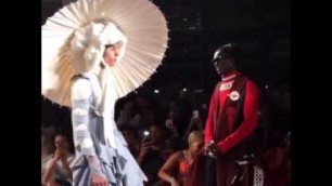 'Young Thug sees a model with the same dress he had on for his album cover'