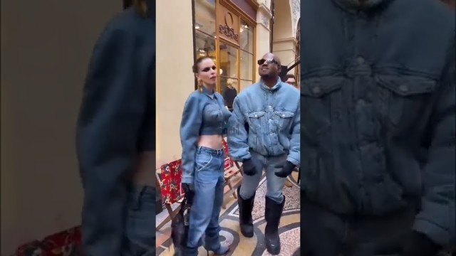 'kanye West with Julia fox at kenzo fashion show #pharrell'