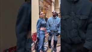 'kanye West with Julia fox at kenzo fashion show #pharrell'