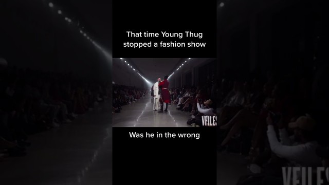 'Young Thug Interrupting A Fashion Show tiktok zander tv'