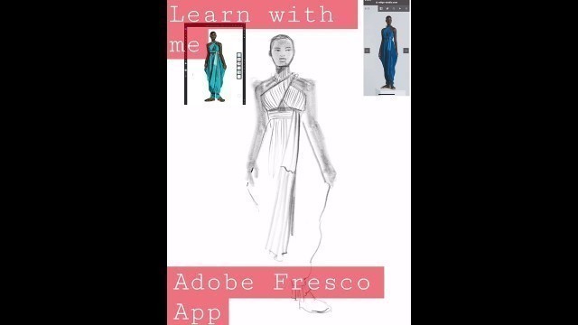 'Digital Fashion Sketching with Adobe Fresco app! #adobefresco #fashionillustration #fashiondrawing'