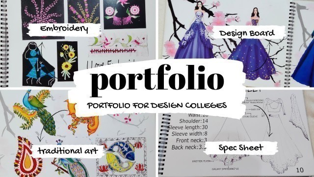 'How To Make a Fashion Designer Portfolio for College | How to create a #portfolio | MALAYALAM | 2022'