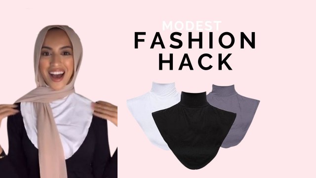 'Hijab Fashion Hack- Faux Collars #shorts shorts'