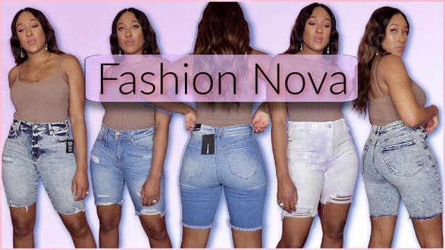 'Fashion Nova Shorts Haul (Size 7) | Bermudas and Booty Lifting Denim | 2022'