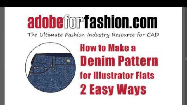 'Adobe for Fashion: Create an easy Denim Pattern in Photoshop'