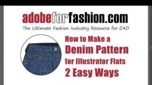 'Adobe for Fashion: Create an easy Denim Pattern in Photoshop'