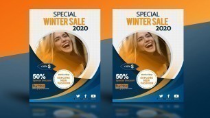 'Creative Business Flyer Template Design In Photoshop - Adobe Photoshop Tutorial'