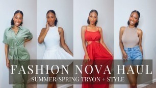 'SPRING+ SUMMER FASHION NOVA TRY ON HAUL'