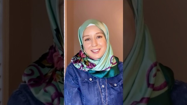 'Crisp Square Hijab Style #hijabtutorial #hijabstyle #hijabifashion #cantik #tudungstyle'