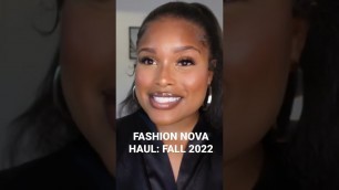 'just uploaded a full fashion nova fall haul