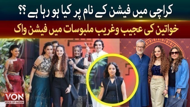 'Karachi main Munfarid Fashion Show| Fashion Show in Karachi |Beautiful girls ramp walk'