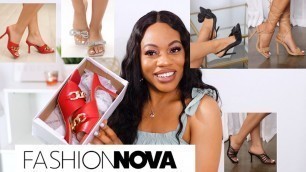 'FASHION NOVA SUMMER SHOE HAUL | WIDE FEET FRIENDLY'