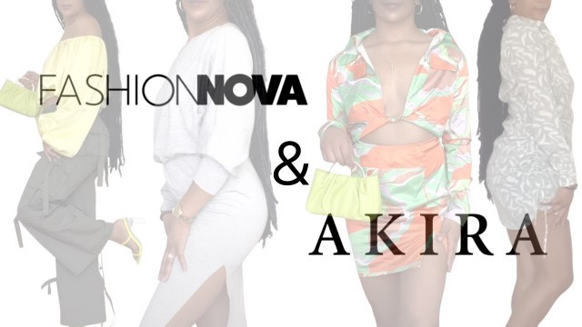 'AKIRA and FASHION NOVA November Clothing Haul! (15+ ITEMS) | Basics, Dresses & Shoes'