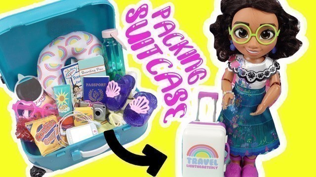 'Disney Encanto Mirabel Doll Packs Suitcase for Vacation + Mini Fashion Purse'