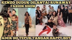 'KENZO DUDUK SENDIRI DILANTAI RUNAWAY FASHION SHOW SAMBIL TEPUK TANGAN'