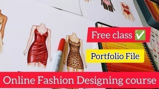 'Free  Fashion Designing Portfolio File Folderफैशन डिजाइनिंग पोर्टफोलियो फाइल फोल्डर बनाने के Idea'