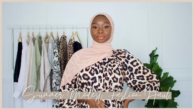 'H&M Modest Summer Fashion Haul (Try-On)| Modest Wardrobe Essentials Every Hijabi Needs'