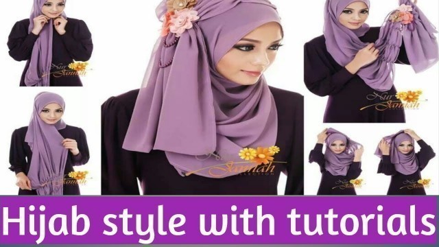 'Stylish and latest hijab tutorials.hijabi fashion.how to carry hijab.'